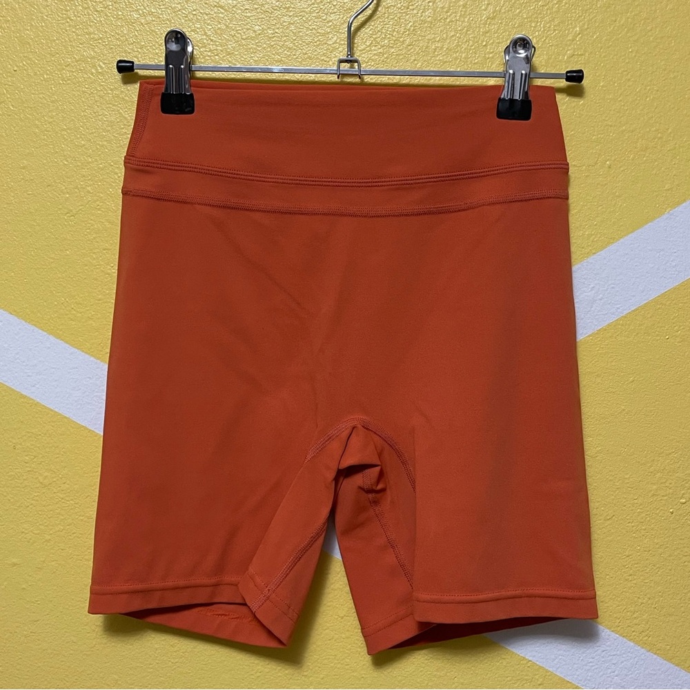 Orange Rust Yoga/Bike Shorts
